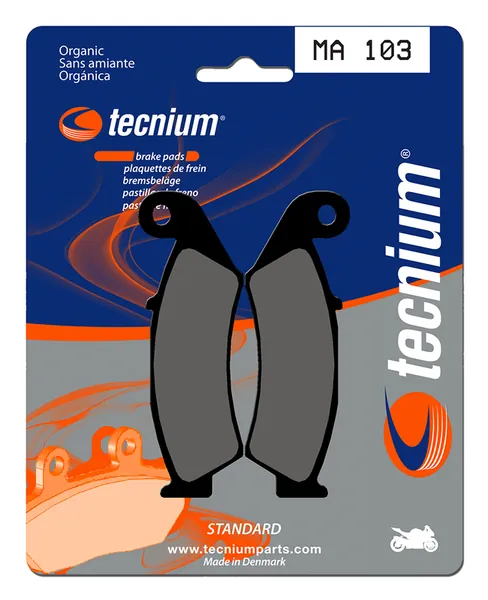 Pastillas de freno Tecnium MA103 Orgánicas