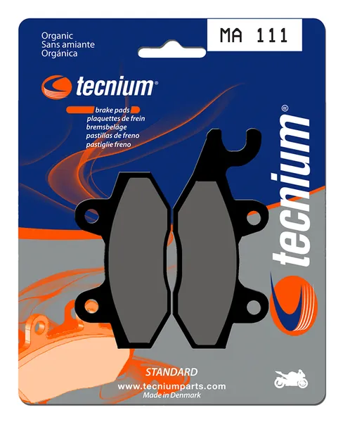 Pastillas de freno Tecnium MA111 Orgánicas