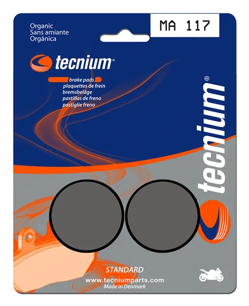 Pastillas de freno Tecnium MA117 Orgánicas