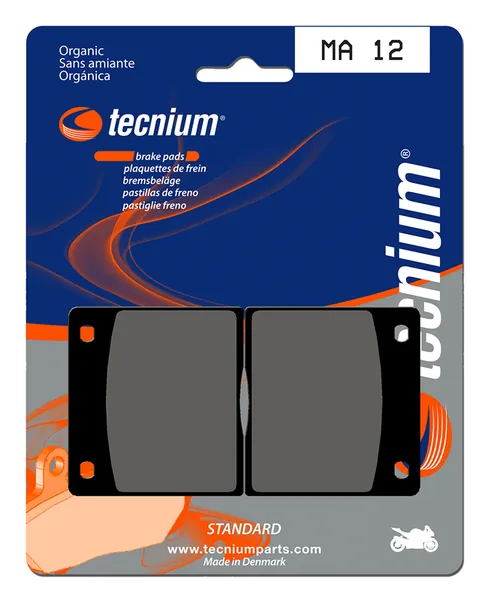 Pastillas de freno Tecnium MA12 Orgánicas