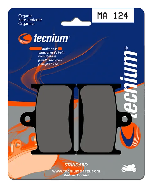 Pastillas de freno Tecnium MA124 Orgánicas