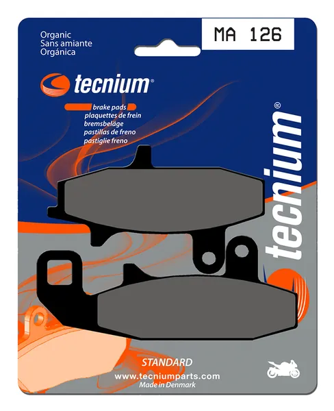 Pastillas de freno Tecnium MA126 Orgánicas
