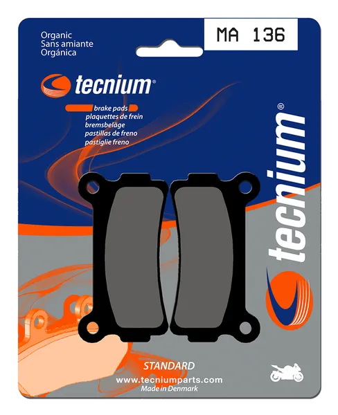 Pastillas de freno Tecnium MA136 Orgánicas