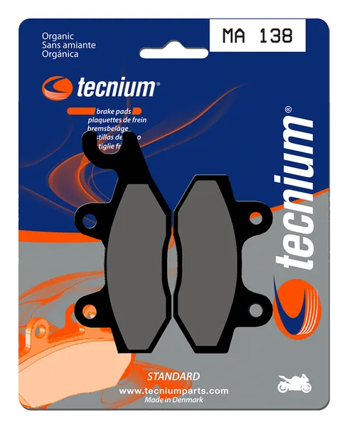 Pastillas de freno Tecnium MA138 Orgánicas