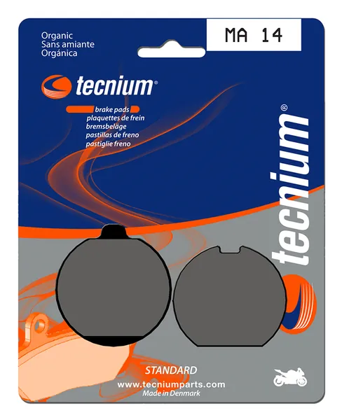 Pastillas de freno Tecnium MA14 Orgánicas
