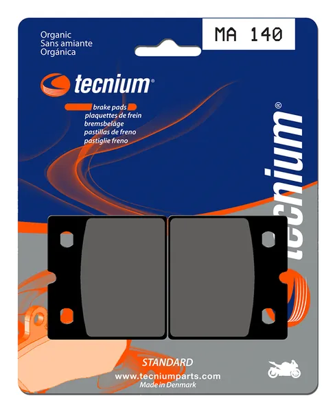 Pastillas de freno Tecnium MA140 Orgánicas