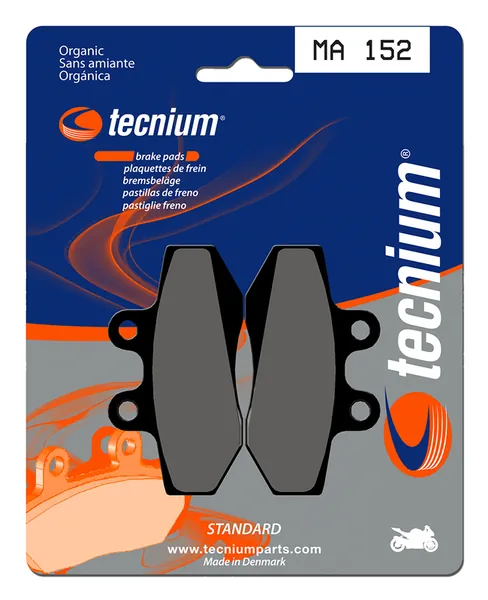 Pastillas de freno Tecnium MA152 Orgánicas