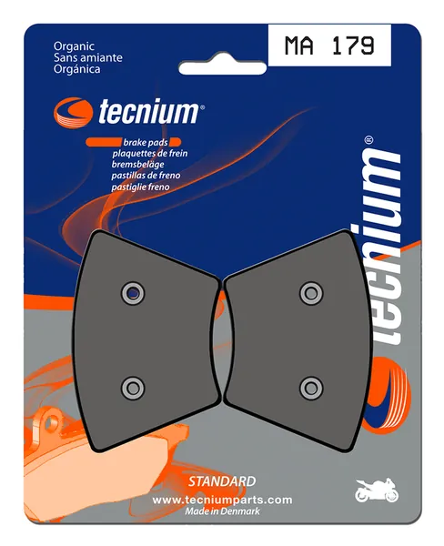 Pastillas de freno Tecnium MA179 Orgánicas