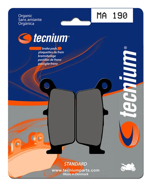 Pastillas de freno Tecnium MA190 Orgánicas