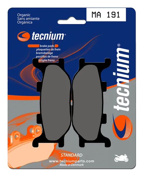 Pastillas de freno Tecnium MA191 Orgánicas