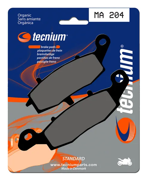 Pastillas de freno Tecnium MA204 Orgánicas