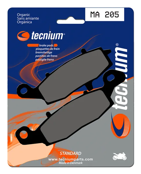 Pastillas de freno Tecnium MA205 Orgánicas