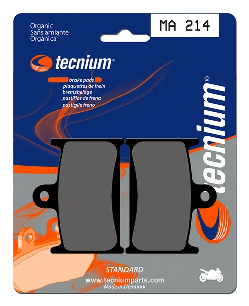 Pastillas de freno Tecnium MA214 Orgánicas