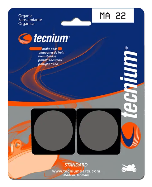 Pastillas de freno Tecnium MA22 Orgánicas