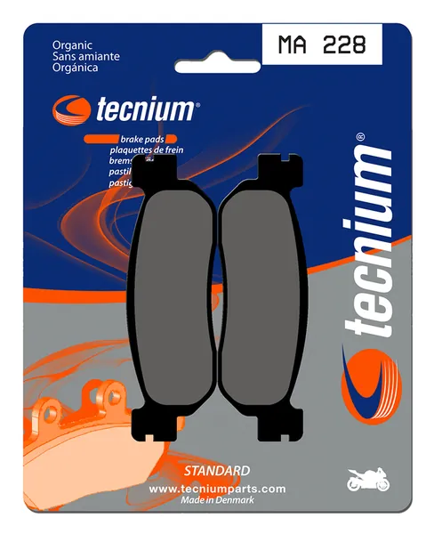 Pastillas de freno Tecnium MA228 Orgánicas