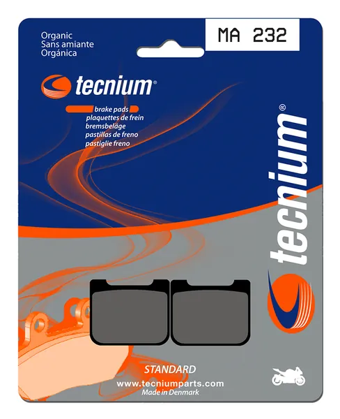 Pastillas de freno Tecnium MA232 Orgánicas