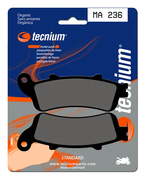 Pastillas de freno Tecnium MA236 Orgánicas