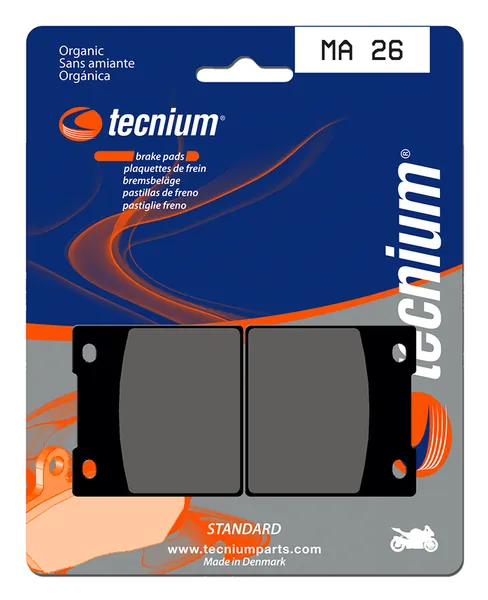 Pastillas de freno Tecnium MA26 Orgánicas