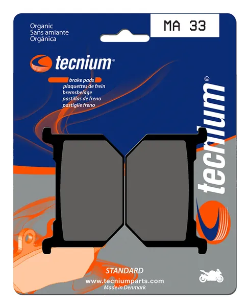 Pastillas de freno Tecnium MA33 Orgánicas