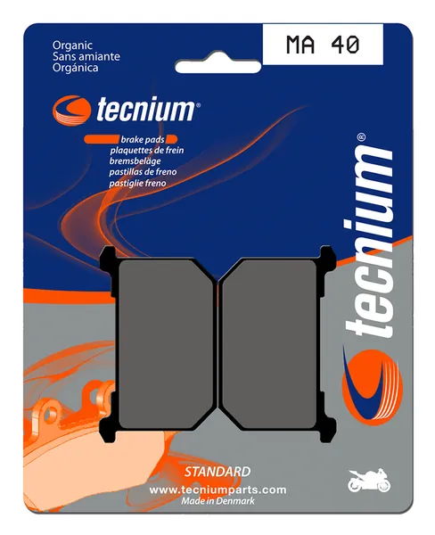 Pastillas de freno Tecnium MA40 Orgánicas