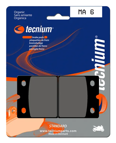 Pastillas de freno Tecnium MA6 Orgánicas