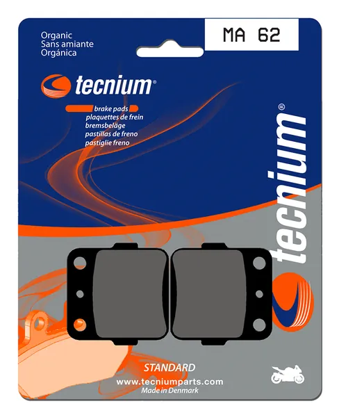 Pastillas de freno Tecnium MA62 Orgánicas