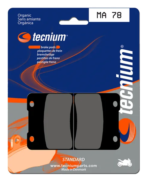 Pastillas de freno Tecnium MA78 Orgánicas