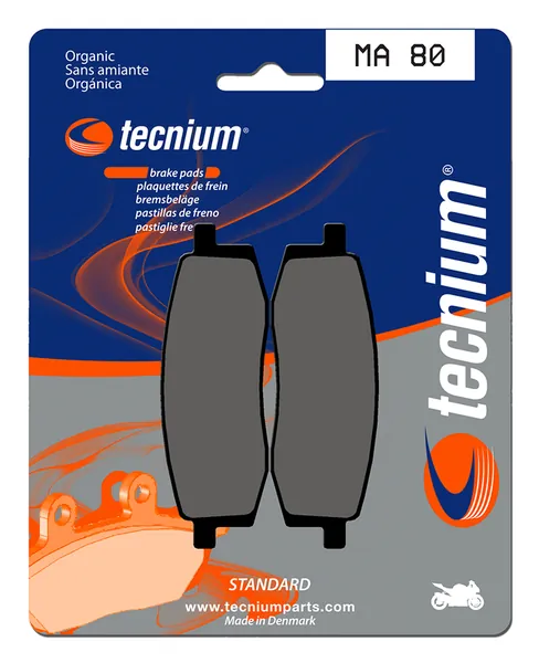 Pastillas de freno Tecnium MA80 Orgánicas