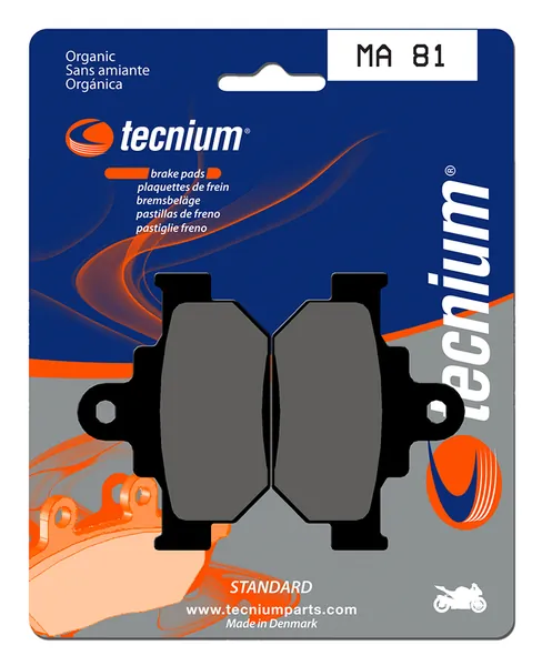 Pastillas de freno Tecnium MA81 Orgánicas
