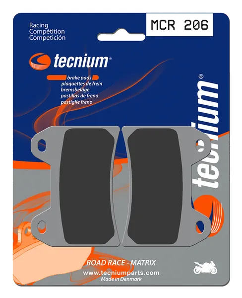 Pastillas de freno Tecnium MCR206 Sinterizadas Carbono
