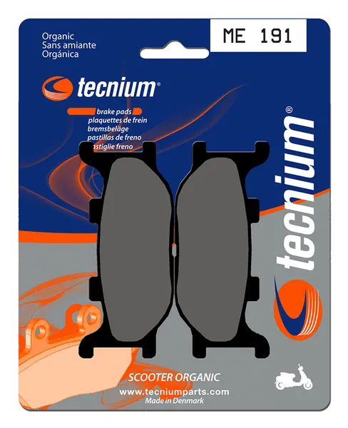 Pastillas de freno Tecnium Scooter orgánicas ME191