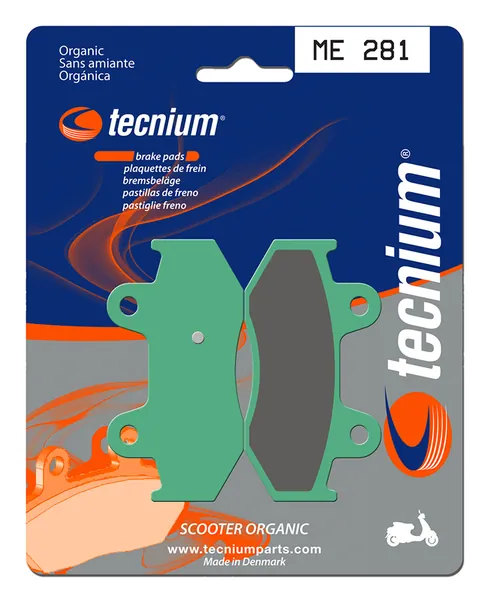 Pastillas de freno Tecnium Scooter orgánicas ME281