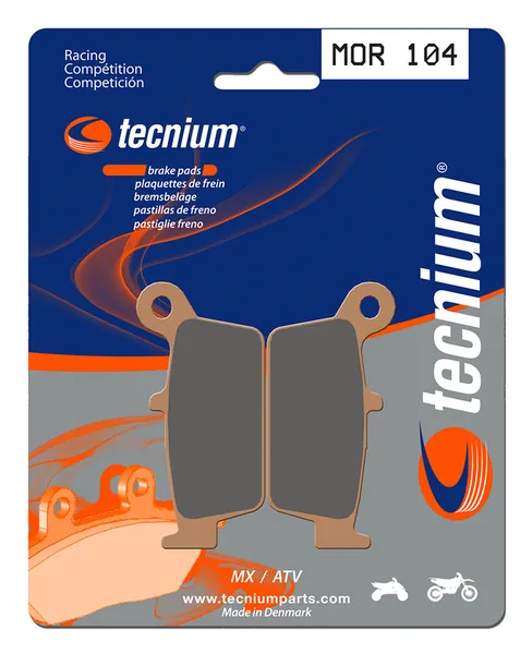 Pastillas de freno Tecnium MOR104 Sinterizadas