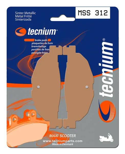Pastillas de freno Tecnium MSS312 Sinterizadas