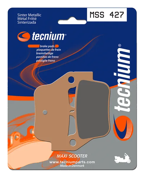Pastillas de freno Tecnium MSS427 Sinterizadas SYM Maxsym 600I ABS