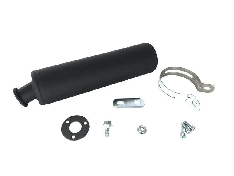 Silencioso TECNIUM acero negro Derbi / Gilera / Aprilia