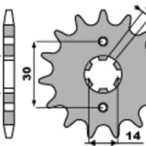 RENTHAL FR SPROC 420 STEEL ST 270, 14
