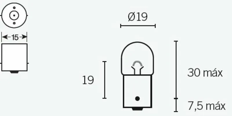Lámpara TECNIUM R5 12V 5W - 10 uds