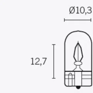 Lámpara TECNIUM T10 12V 3W - 10 uds
