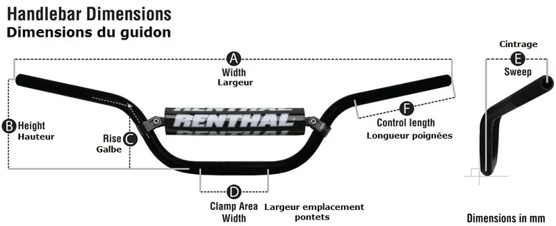 RENTHAL HANDLEBAR TYPE 997, TIT
