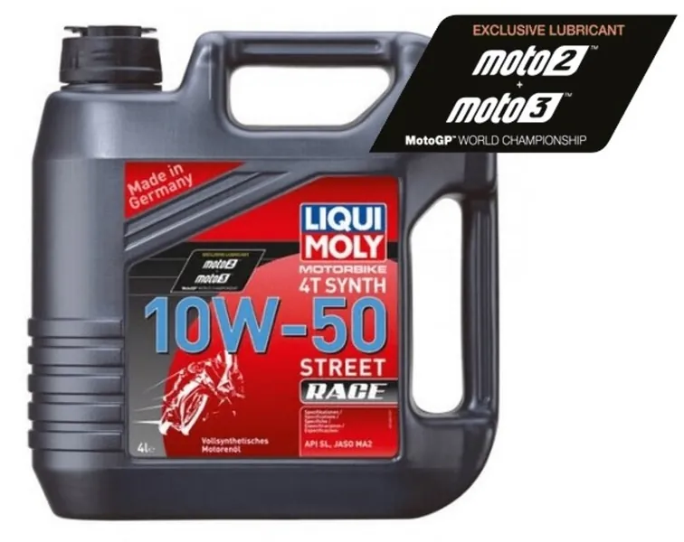 Garrafa de 4L aceite Liqui Moly 100% sintético 10W-50 Street Race
