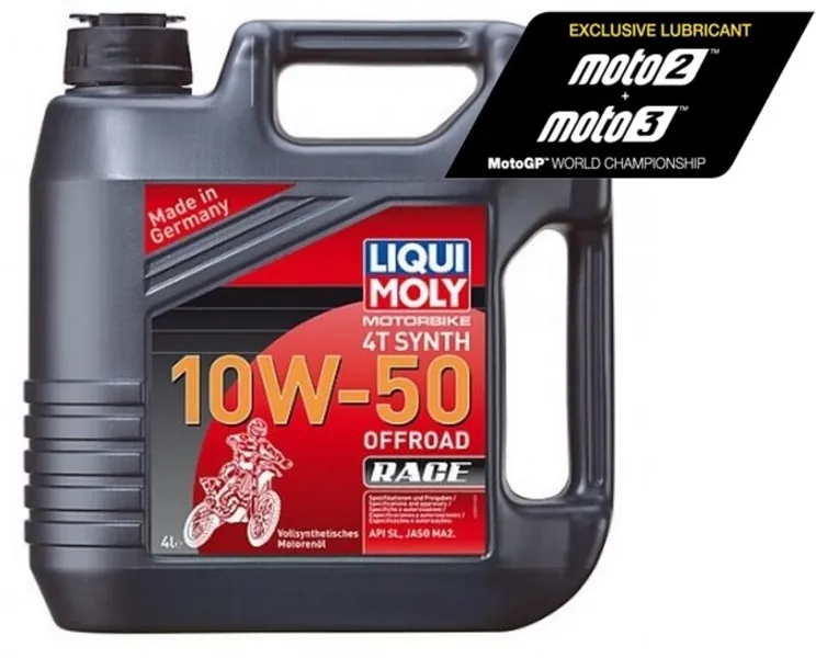 Garrafa de 4L aceite Liqui Moly 100% sintético 10W-50 Off road Race