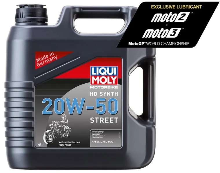 Garrafa 4L de aceite Liqui Moly HD 100% sintético 20W-50 Street