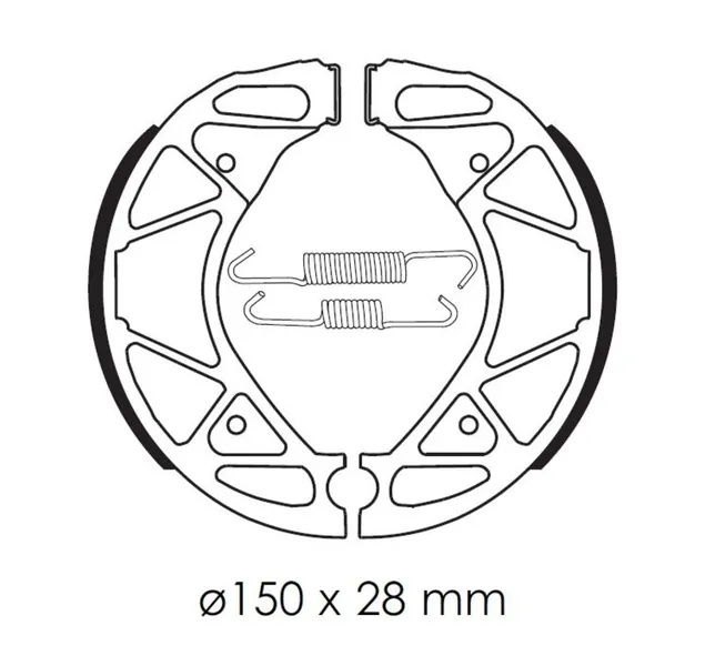 Zapatas de freno TECNIUM Scooter orgánicas - BA209