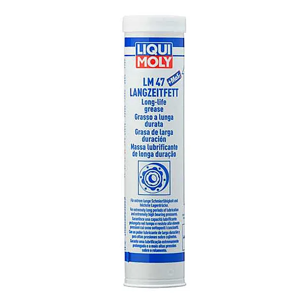 Cartucho 400g de grasa de larga duración Liqui Moly LM 47 +MOS2
