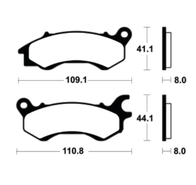 Pastillas de freno TECNIUM Scooter orgánicas - ME469