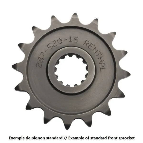 RENTHAL FR SPRO 520 STEEL ST 515U, 14, BLK