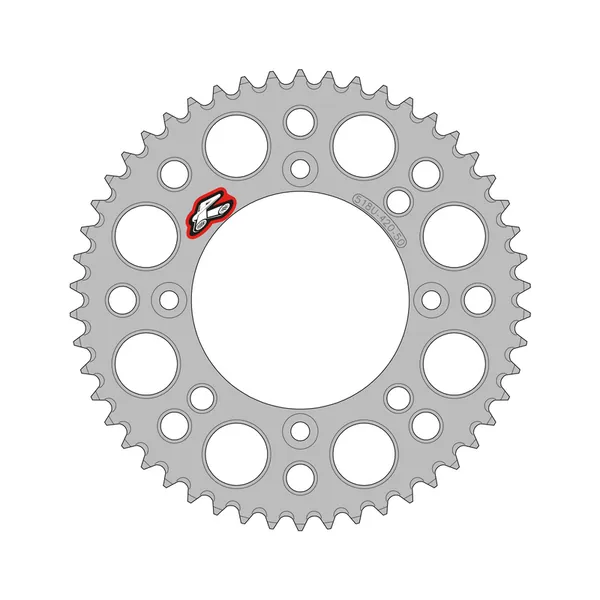 RENTHAL RR SPROCKET 420 UL SC, 49, SIL