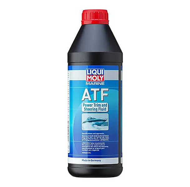 Botella 1L aceite Liqui Moly HC sintético transmisiones de náutica auto. Marine ATF Dexron II/II