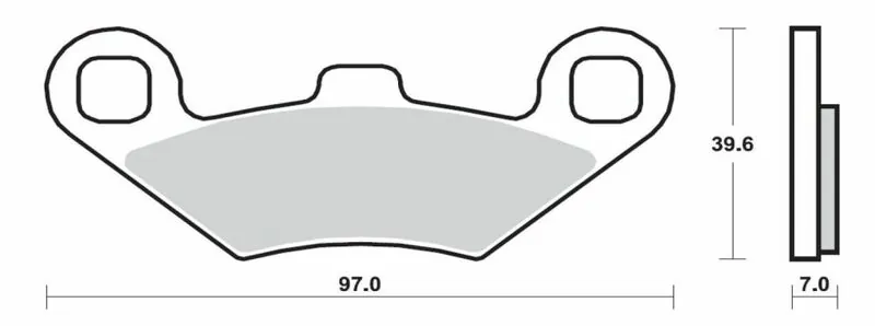 Pastillas de freno sinterizadas Brembo 07104XS
